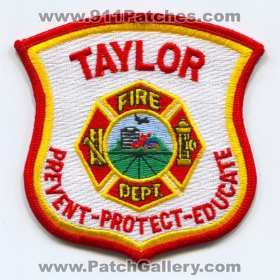 Taylor Fire Department Patch (Michigan)
Scan By: PatchGallery.com
Keywords: dept. Prevent Protect Educate