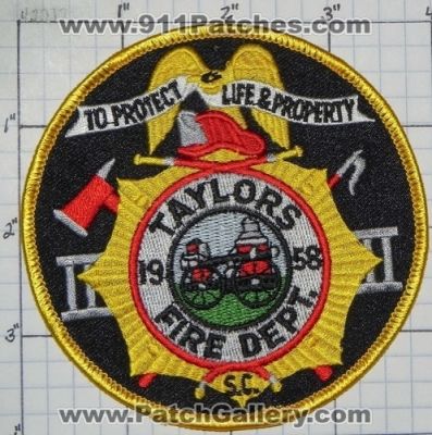 Taylors Fire Department (South Carolina)
Thanks to swmpside for this picture.
Keywords: dept.