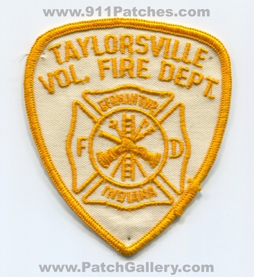 Taylorsville Volunteer Fire Department German Township Patch (Indiana)
Scan By: PatchGallery.com
Keywords: vol. dept. twp. fd