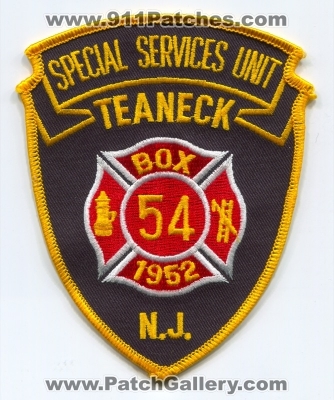 Teaneck Fire Department Special Services Unit Box 54 Patch (New Jersey)
Scan By: PatchGallery.com
Keywords: dept. n.j.