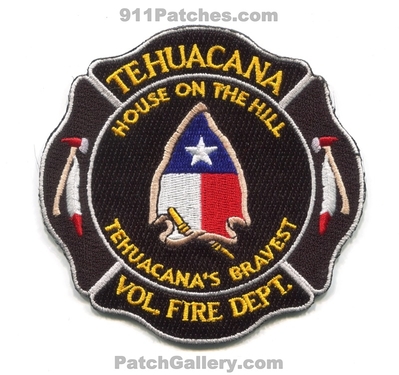 Tehuacana Volunteer Fire Department Patch (Texas)
Scan By: PatchGallery.com
Keywords: vol. dept. house on the hill tehuacanas bravest