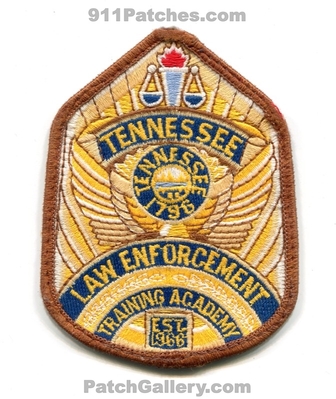 Tennessee Law Enforcement Training Academy Patch (Tennessee)
Scan By: PatchGallery.com
Keywords: le est. 1966 police department dept. sheriffs office