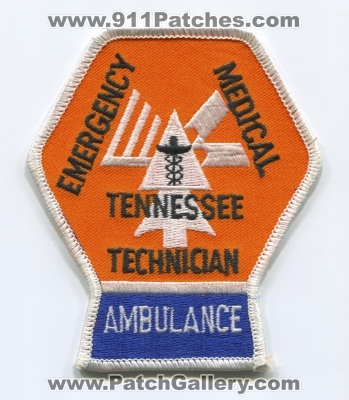 Tennessee Emergency Medical Technician EMT Ambulance Patch (Tennessee)
Scan By: PatchGallery.com
Keywords: ems