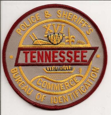 Tennessee Bureau of Identification
Thanks to EmblemAndPatchSales.com for this scan.
Keywords: police and & sheriff's sheriffs