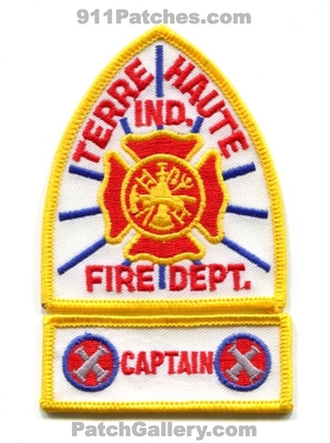Terre Haute Fire Department Captain Patch (Indiana)
Scan By: PatchGallery.com
