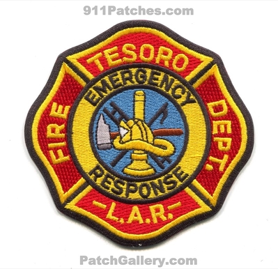 Tesoro Los Angeles Refinery Fire Department Emergency Response Patch (California)
Scan By: PatchGallery.com
Keywords: lar l.a.r. dept.