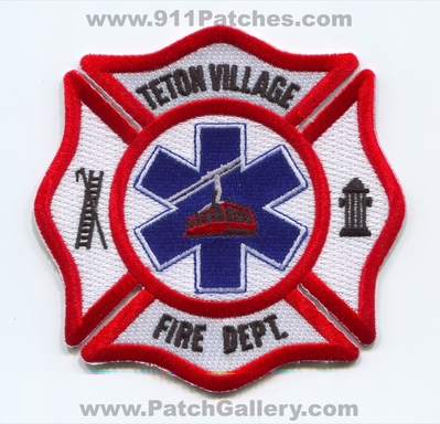 Teton Village Fire Department Patch (Wyoming)
Scan By: PatchGallery.com
[b]Patch Made By: 911Patches.com[/b]
Keywords: dept.
