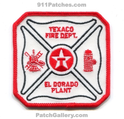 Texaco El Dorado Plant Fire Department Patch (Kansas)
Scan By: PatchGallery.com
Keywords: eldorado dept. oil gas petroleum industrial ert
