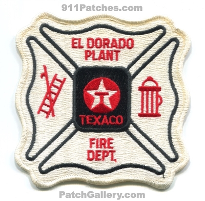 Texaco El Dorado Plant Fire Department Patch (Kansas)
Scan By: PatchGallery.com
Keywords: eldorado dept. oil gas petroleum industrial ert hazmat haz-mat