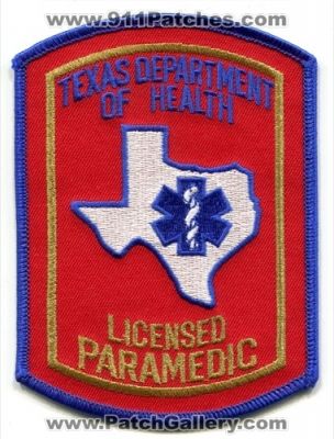 Texas Department of Health Licensed Paramedic (Texas)
Scan By: PatchGallery.com
Keywords: ems dept.