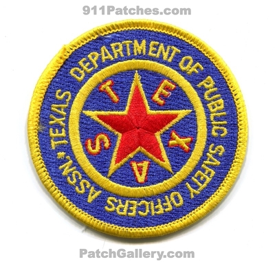 Texas Department of Public Safety Officers Association Patch (Texas)
Scan By: PatchGallery.com
Keywords: dept. dps assn. police