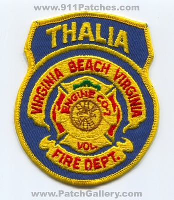 Thalia Volunteer Fire Department Engine Company 7 Virginia Beach Patch (Virginia)
Scan By: PatchGallery.com
Keywords: vol. dept. co. number no. #7