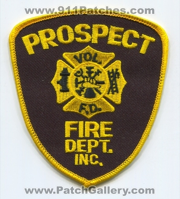 Prospect Volunteer Fire Department Inc Patch (Connecticut)
Scan By: PatchGallery.com
Keywords: vol. f.d. dept. inc. the of