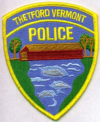 Thetford Police
Thanks to EmblemAndPatchSales.com for this scan.
Keywords: vermont