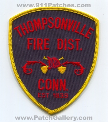Thompsonville Fire District Patch (Connecticut)
Scan By: PatchGallery.com
Keywords: dist. department dept. conn. est 1839