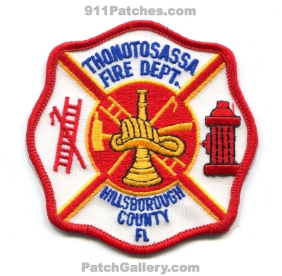 Thonotosassa Fire Department Hillsborough County Patch (Florida)
Scan By: PatchGallery.com
Keywords: dept. co.
