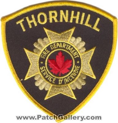Thornhill Fire Department (Canada ON)
Thanks to zwpatch.ca for this scan.
