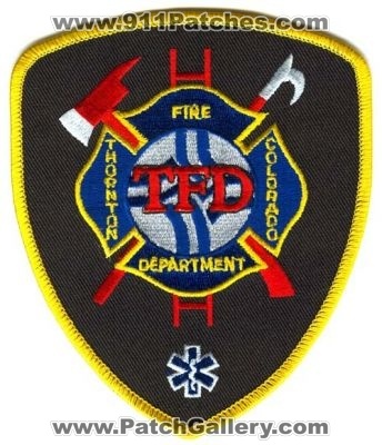Thornton Fire Department Patch (Colorado)
[b]Scan From: Our Collection[/b]
