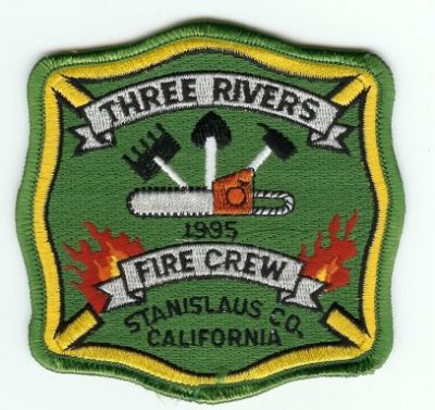Three Rivers Fire Crew
Thanks to PaulsFirePatches.com for this scan.
Keywords: california stanislaus co county