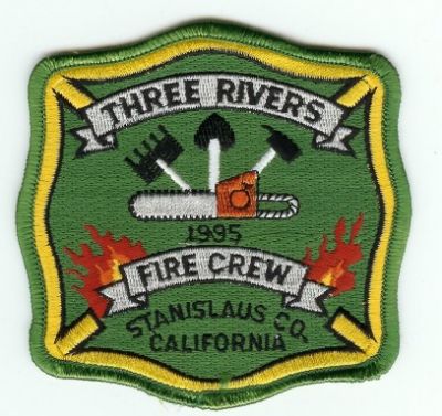 Three Rivers Fire Crew
Thanks to PaulsFirePatches.com for this scan.
Keywords: california stanislaus co county