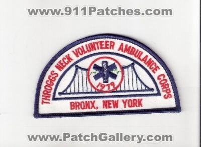 Throggs Neck Volunteer Ambulance Corps Bronx (New York)
Thanks to Bob Brooks for this scan.
Keywords: ems