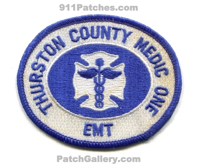 Thurston County Medic One Emergency Medical Technician EMT Patch (Washington)
Scan By: PatchGallery.com
Keywords: co. 1 ems services ambulance