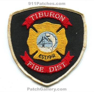 Tiburon Fire District Patch (California)
Scan By: PatchGallery.com
Keywords: dist. department dept. est. 1941 shark bridge