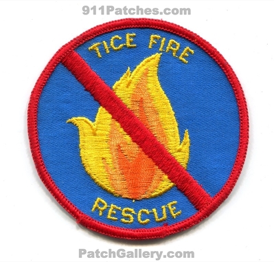 Tice Fire Rescue Department Patch (Florida)
Scan By: PatchGallery.com
Keywords: dept.