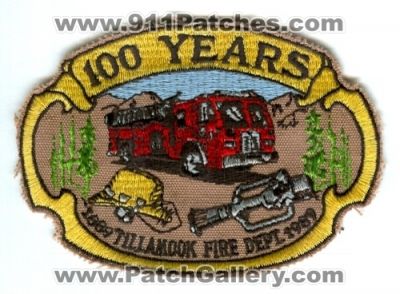 Tillamook Fire Department 100 Years (Oregon)
Scan By: PatchGallery.com
Keywords: dept.