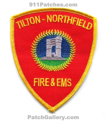 Tilton-Northfield Fire and EMS Department Patch (New Hampshire)
Scan By: PatchGallery.com
Keywords: & dept.