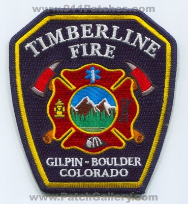Timberline Fire Department Gilpin Boulder Patch (Colorado)
[b]Scan From: Our Collection[/b]
Keywords: dept.