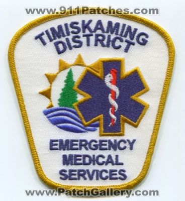 Timiskaming District Emergency Medical Services (Canada ON)
Scan By: PatchGallery.com
Keywords: ems emt paramedic ambulance
