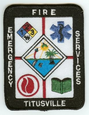 Titusville Fire Emergency Services
Thanks to PaulsFirePatches.com for this scan.
Keywords: florida