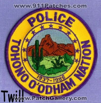 Tohono O'Odham Nation Police Department (Arizona)
Thanks to apdsgt for this scan.
Keywords: oodham dept.