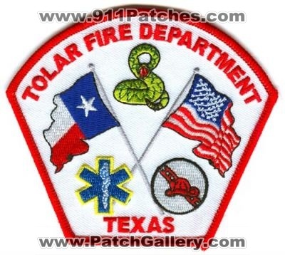 Tolar Fire Department Patch (Texas)
Scan By: PatchGallery.com
Keywords: dept.