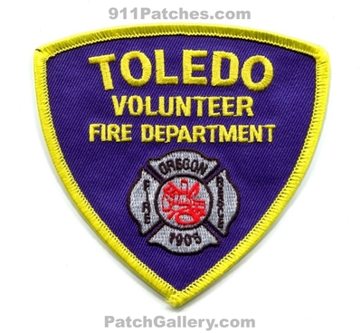 Toledo Volunteer Fire Rescue Department Patch (Oregon)
Scan By: PatchGallery.com
Keywords: vol. dept. 1905