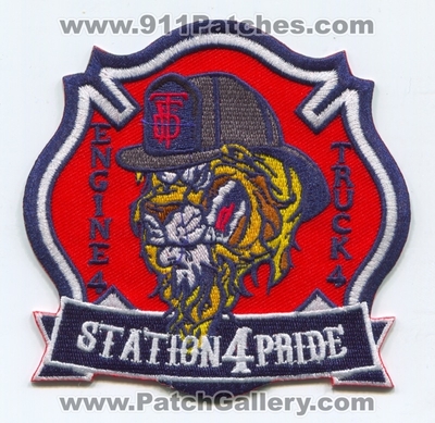 Toledo Fire Department Station 4 Patch (Ohio)
Scan By: PatchGallery.com
Keywords: dept. tfd company co. engine truck pride