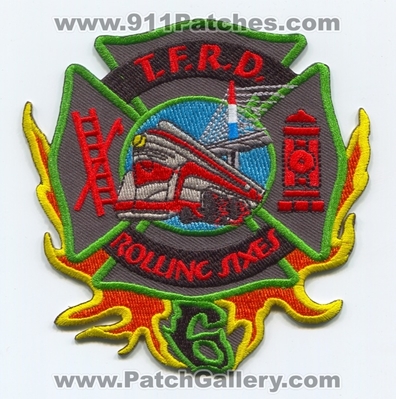 Toledo Fire Rescue Department Station 6 Patch (Ohio)
Scan By: PatchGallery.com
Keywords: dept. tfrd t.f.r.d. company co. rolling sixes train