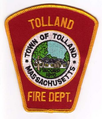 Tolland Fire Dept
Thanks to Michael J Barnes for this scan.
Keywords: massachusetts department town of