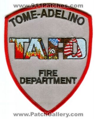 Tome-Adelino Fire Department (New Mexico)
Scan By: PatchGallery.com
Keywords: dept. tafd