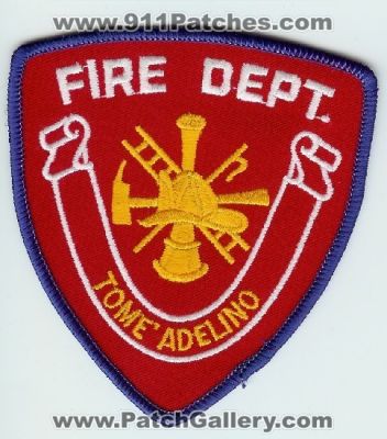 Tome Adelino Fire Department (New Mexico)
Thanks to Mark C Barilovich for this scan.
Keywords: dept.