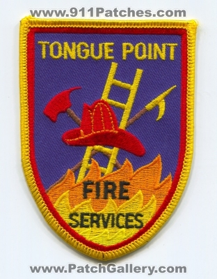 Tongue Point Fire Services Patch (Oregon)
Scan By: PatchGallery.com
Keywords: department dept.
