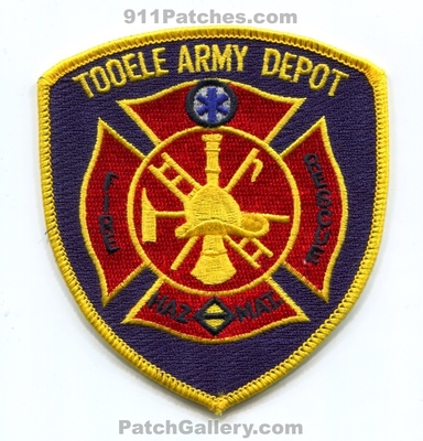 Tooele Army Depot Fire Rescue Department US Army Military Patch (Utah)
Scan By: PatchGallery.com
Keywords: dept. hazmat haz-mat hazardous materials