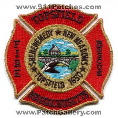 Topsfield Fire Rescue Department (Massachusetts)
Scan By: PatchGallery.com
Keywords: dept. shenewemedy new meadows