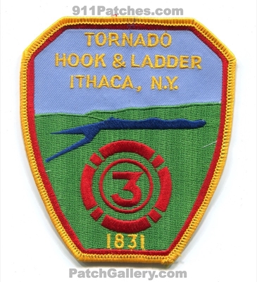 Tornado Hook and Ladder 3 Fire Department Ithaca Patch (New York)
Scan By: PatchGallery.com
Keywords: & dept. 1831