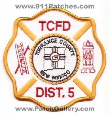 Torrance County Fire Department District 5 (New Mexico)
Thanks to Enforcer31.com for this scan.
Keywords: tcfd dept. dist.
