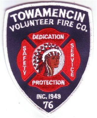 Towamencin Volunteer Fire Co (Pennsylvania)
Thanks to Dave Slade for this scan.
Keywords: company 76