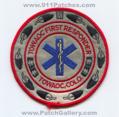 Towaoc First Responder EMS Patch (Colorado)
[b]Scan From: Our Collection[/b]
Keywords: ambulance colo.