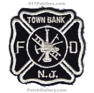 Town Bank Fire Department Patch (New Jersey)
Scan By: PatchGallery.com
Keywords: dept. fd n.j. nj