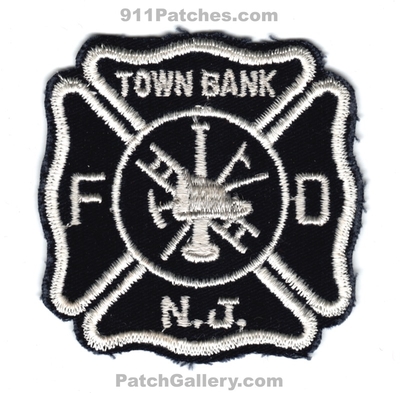 Town Bank Fire Department Patch (New Jersey)
Scan By: PatchGallery.com
Keywords: dept. fd n.j. nj